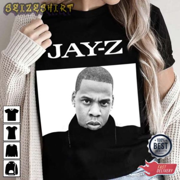 Jay Z Rapper Black And White T-Shirt