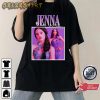 Jenna Ortega Wednesday Addams Actress Retro Graphic T-Shirt