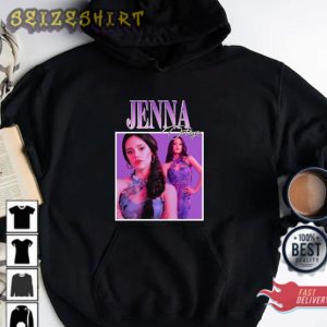 Jenna Ortega Wednesday Addams Actress Retro Graphic T-Shirt