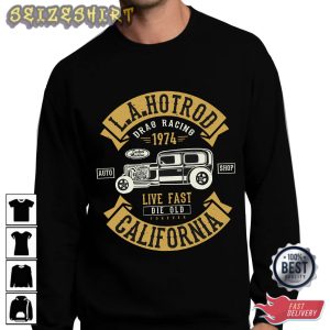 LA Hotrod Drab Racing Sport T-Shirt Design