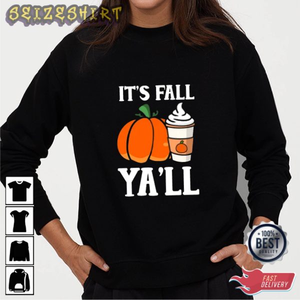 Love Fall Yall Pumpkin Shirt