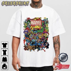 Marvel Comics Multi Color T-Shirt Graphic Tee