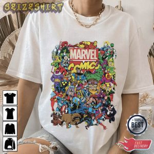 Marvel Comics Multi Color T-Shirt Graphic Tee