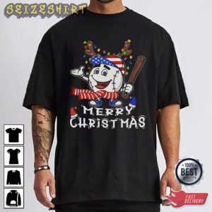 Merry Christmas Baseball Lover Unique T-Shirt