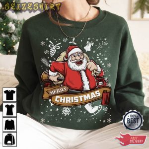 Merry Christmas Happy Santa T-Shirt