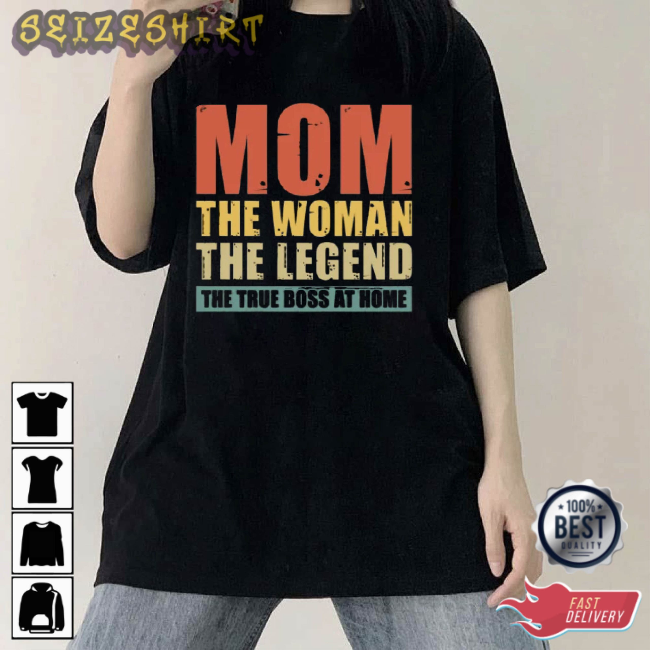 Mom The Woman The Legend T-Shirt