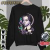 Oldschool Wednesday Addams Roses Skulls Vintage Sweatshirt
