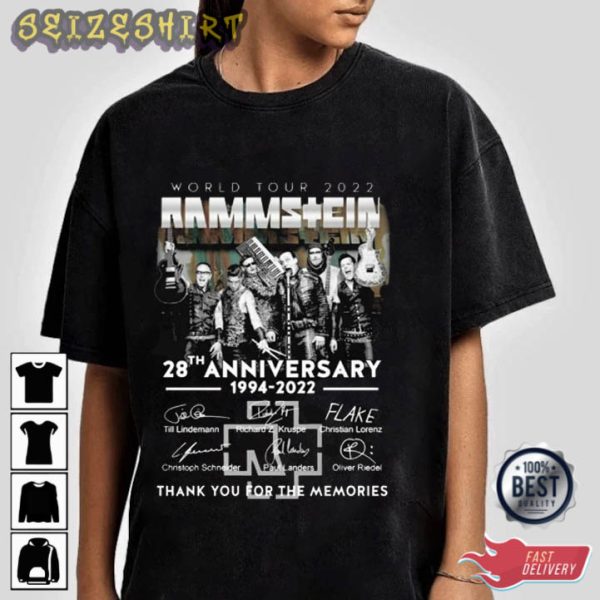 Rammstein 28th Anniversary Trending Graphic Tee