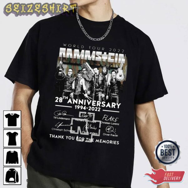 Rammstein 28th Anniversary Trending Graphic Tee