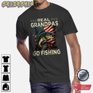 Real Grandpas Go Fishing T-Shirt