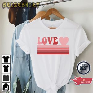 Love Women Valentines Day Heart Cute Love Vibe Unisex Sweatshirt