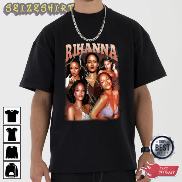 Rihanna Music Graphic Tee T-Shirt Design