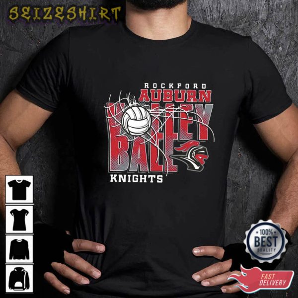 Rockford Auburn Volleyball Knights T-Shirt Design