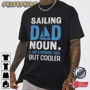 Sailing Dad Noun T-Shirt Graphic Tee