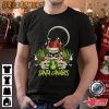 Santa Canabis Christmas Holiday T-Shirt Graphic Tee