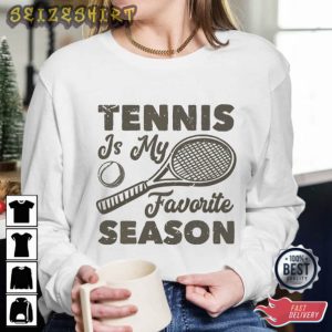 Tennis Is My Favorite Season Sports Graphic Tee