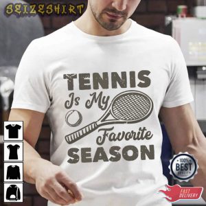 Tennis Is My Favorite Season Sports Graphic Tee