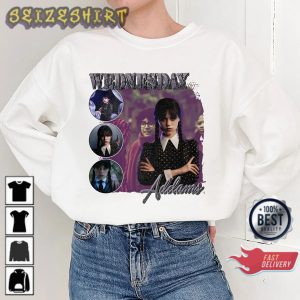 The Addams Family Retro 90s Wednesday Addams Vintage Sweatshirt