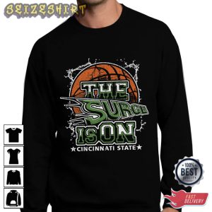 The Surge Is On Cincinnati State Basketball T-Shirt