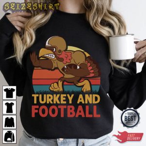 Turkey And Football Sport T-Shirt