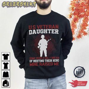 US Veteran Daughter Gift For Daughter T-Shirt