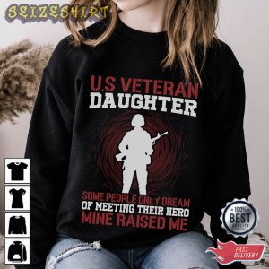 US Veteran Daughter Gift For Daughter T-Shirt