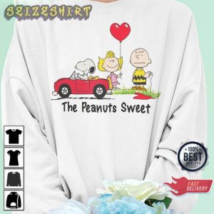 Snoopy Valentines Day Charlie Brown And Lucy Unisex Graphic Tee