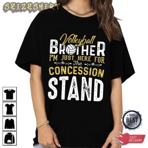 Volleyball Brother I'm Just Here T-Shirt Design