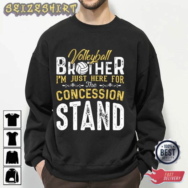 Volleyball Brother I’m Just Here T-Shirt Design