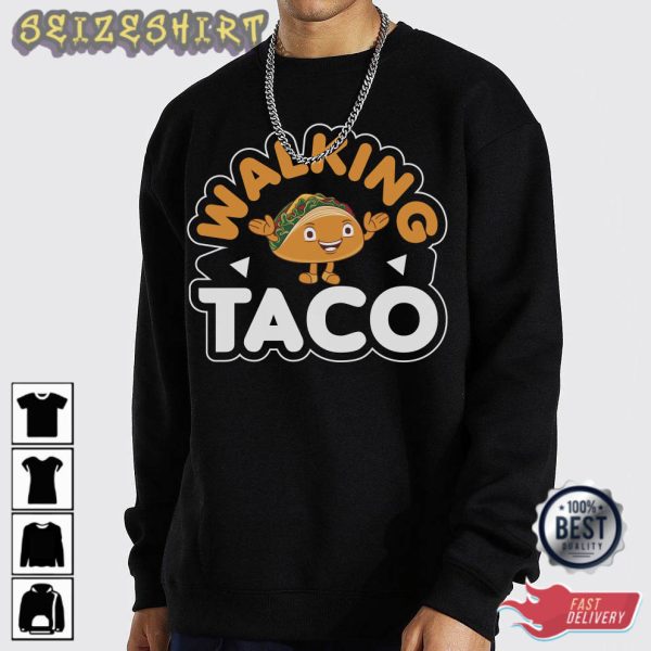 Hobbies Funny Walking Taco Unique Graphic T-Shirt