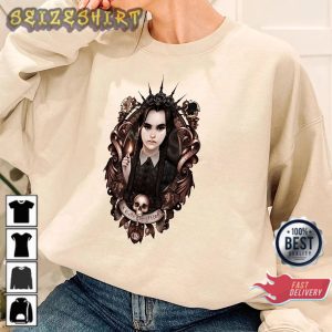 Wednesday Addams TV Series 2022 Graphic Sweatshirt
