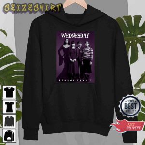 Wednesday The Addams Family All Cast 2022 Version T-Shirt