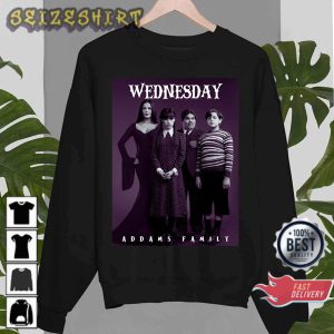 Wednesday The Addams Family All Cast 2022 Version T-Shirt