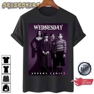 Wednesday The Addams Family All Cast 2022 Version T-Shirt