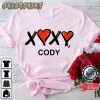 Xoxo Cody Valentines Day Vintage Couples Unisex T-Shirt Design