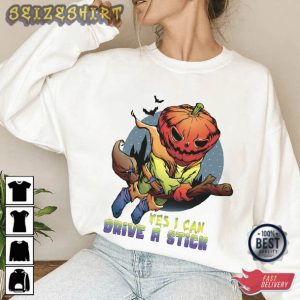 Yes I Can Drive A Stick Halloween T-Shirt