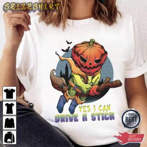 Yes I Can Drive A Stick Halloween T-Shirt
