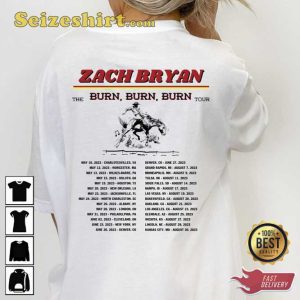 Zach Bryan Burn Burn Burn Tour 2023 Shirt1