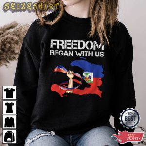 Freedom Began With Us Independence T Shirt Design