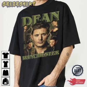 Supernatural Movie Dean Winchester Printed T-shirt