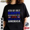 Happy Independence Day God Bless America Tshirt Design