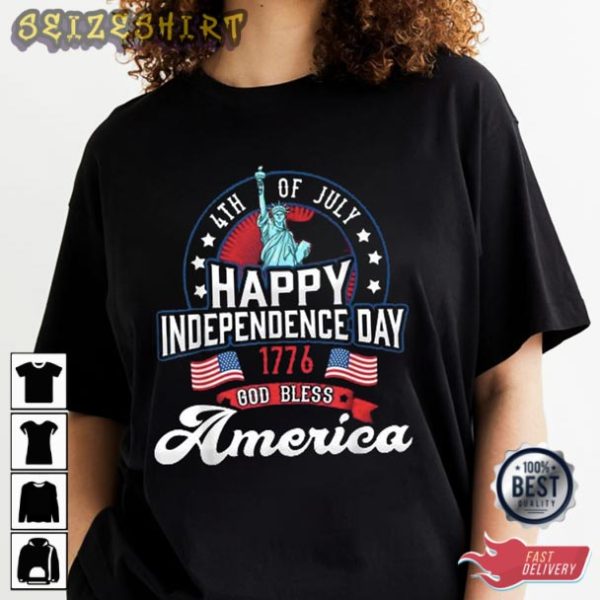 Happy Independence Day 1776 T shirt Printing