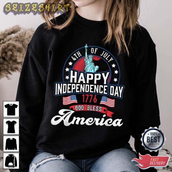 Happy Independence Day 1776 T shirt Printing