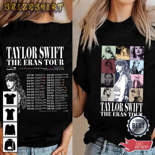 Hot the Eras Tour Midnight Swiftie T-shirt