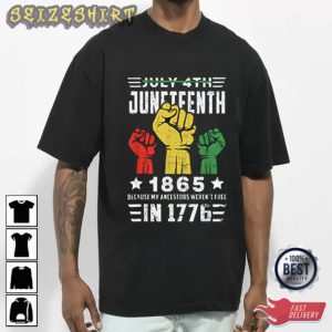 July 4th Juneteenth 1865 T shirt Design