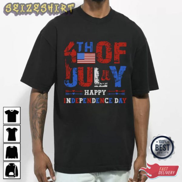 4th Of July Happy Independence Day Graphic Tee