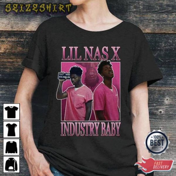 Industry Baby Lil Nas X 90s Style T-shirt