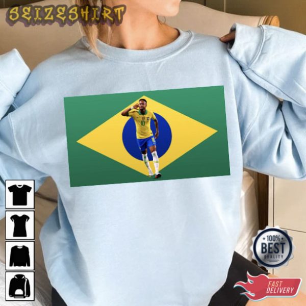 Neymar Jr Qatar World Cup 2022 Shirt