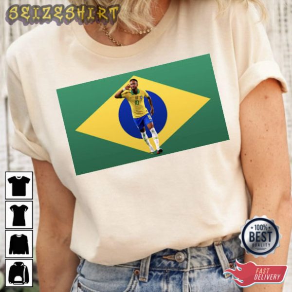 Neymar Jr Qatar World Cup 2022 Shirt