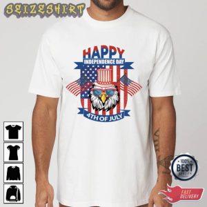 Happy Independence Day Eage Graphic Tee